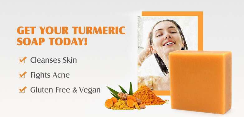 Natural Organic Skin Whitening Tumeric Soap  (Anti Acne Pimple)